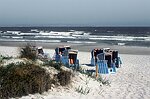 Rügen Strandkörbe am Ostseestrand